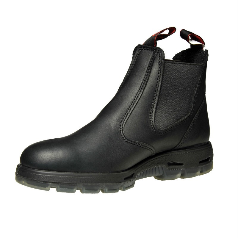 Redback UBBK Non Safety - No Steel Toe - Black Work Boots. Elastic ...