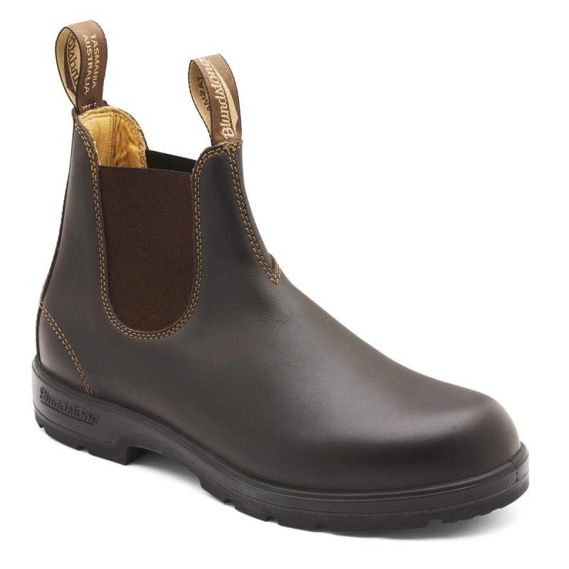 Blundstone Premium Walnut 550/650 'Max Comfort' Work Boots, Elastic ...