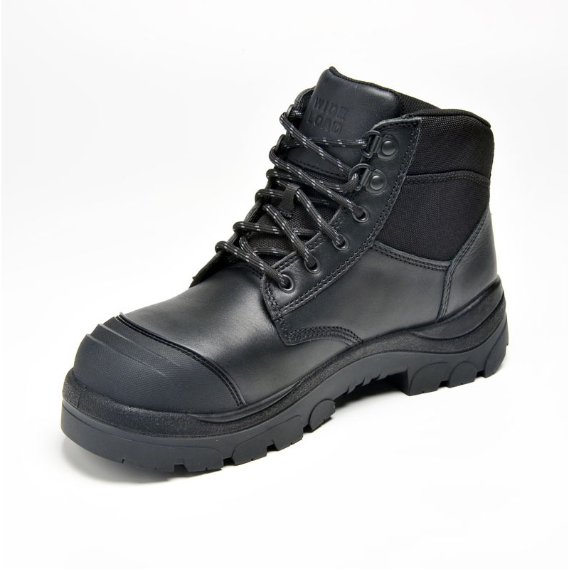 Wide Load 690BL Black, Extra Wide 6inch Steel toe Lace Up Boot - 6E ...