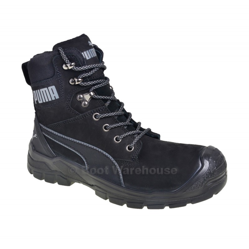 Puma Conquest Black 630737, Waterproof, Safety Zip Work Boot Composite ...