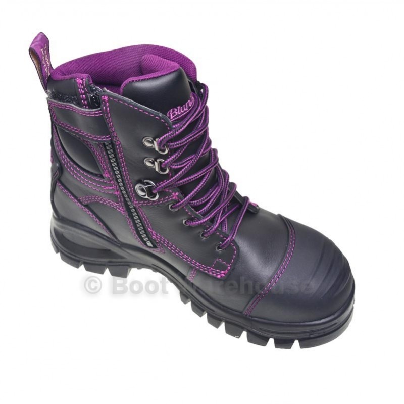 Blundstone 897 - Women's Black Zip Safety Steel Toe Work Boot NEW!