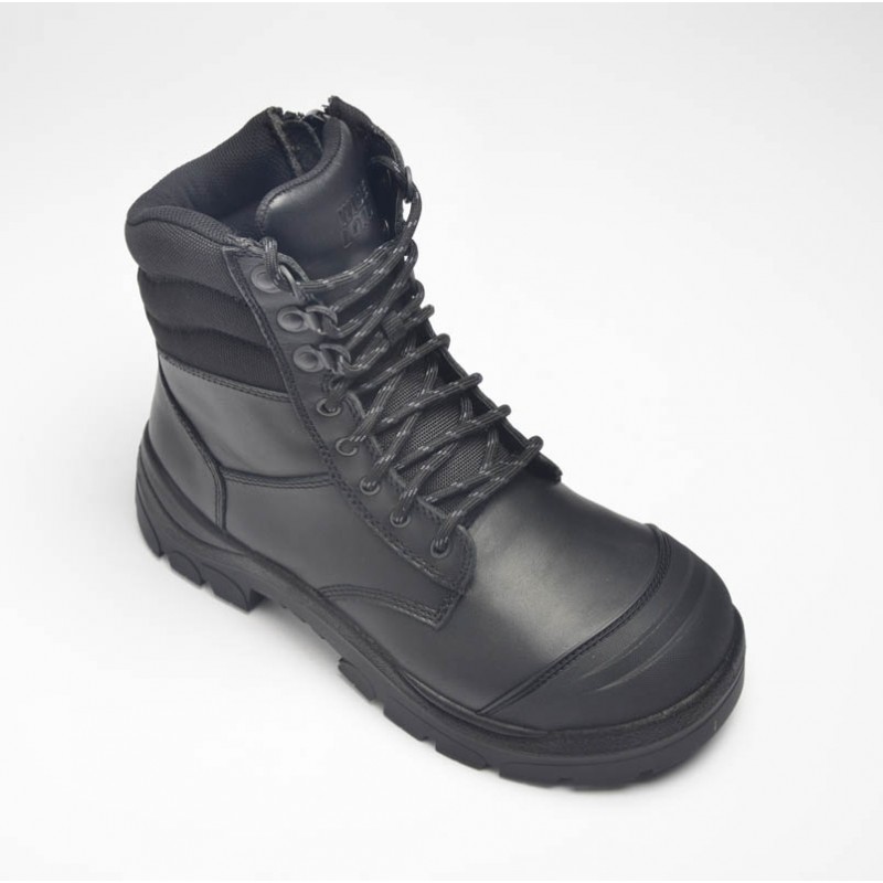 Wide Load 890BZ Black, Extra Wide 8inch Steel toe Zip/Lace Up Boot - 6E ...