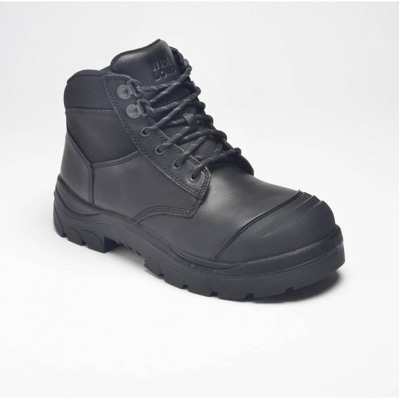 Wide Load 690BZ Black, Extra Wide 6inch Steel toe Zip/Lace Up Boot - 6E ...