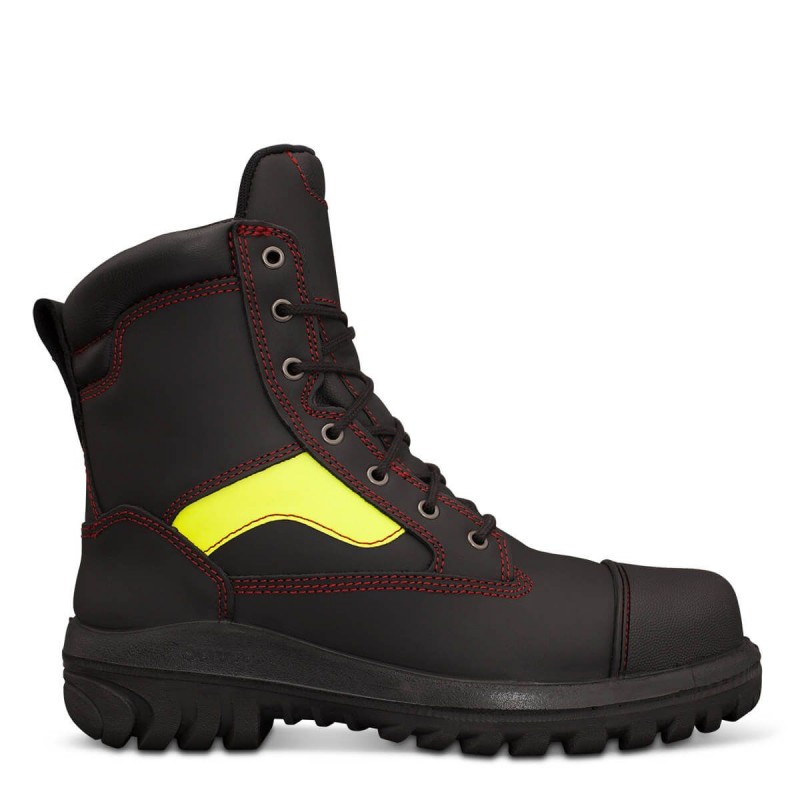 Oliver 66460 'Wildland' Lace-up 180mm, Firefighter Boot. Water & Flame ...
