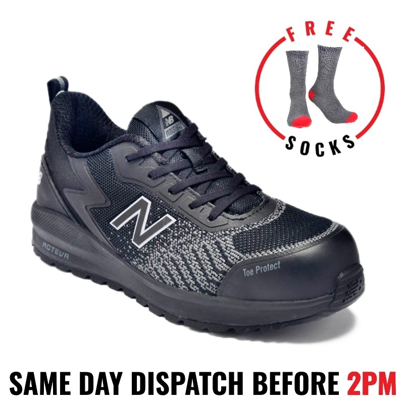 New Balance Speedware Black Men’s Composite Toe Safety Work Shoe 2E ...