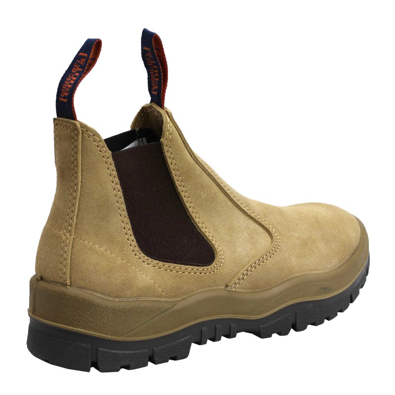 Mongrel 240040, Work Boots. Steel Toe Safety. Wheat. Elastic Sided