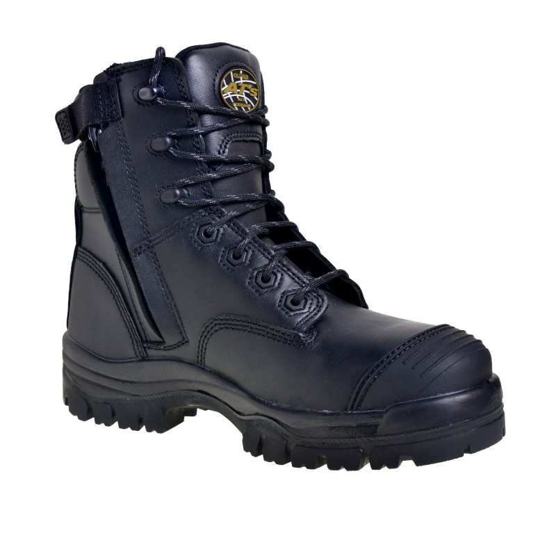Oliver Work Boots, 45645Z, Zip / Lace-Up, Non-Metal Toe Cap Safety ...