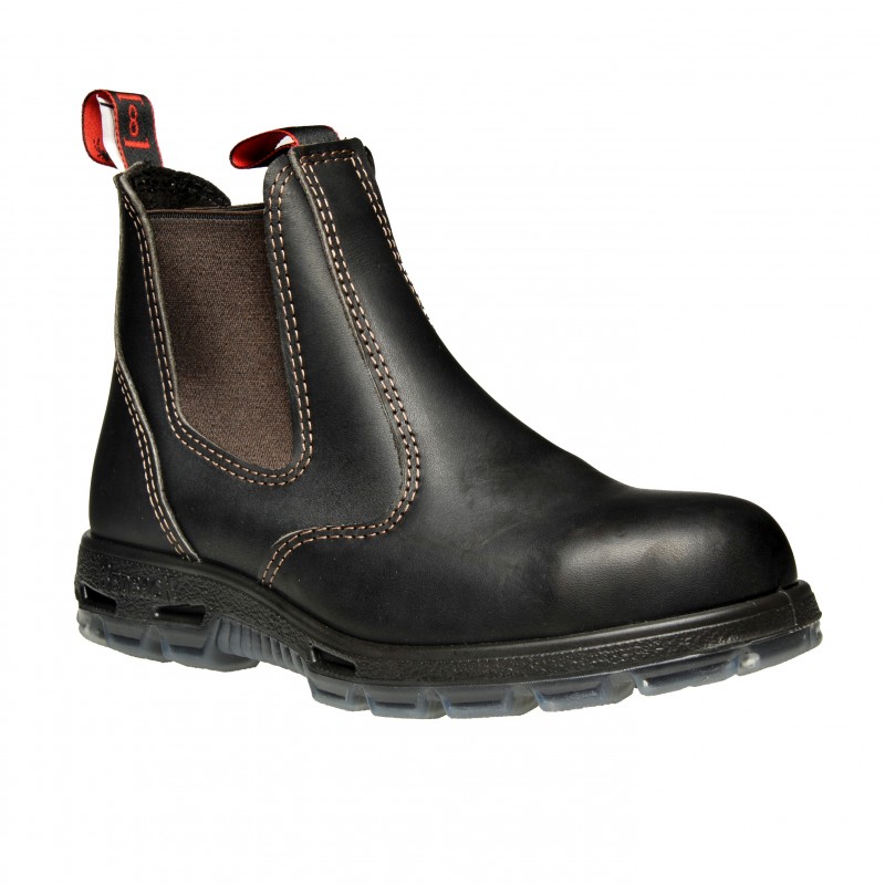 Redback USBOK Work Boots. Steel Toe Cap Safety . Elastic Sided Bobcat ...