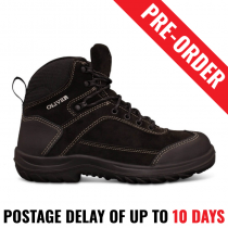 Oliver Work Boots, 34623, Steel Toe Safety. 'Black' Lace-Up Ankle Jogger - Pre Order