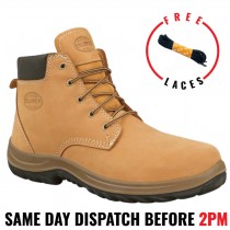 Oliver Work Boots 34632. Steel Toe Safety. 'Nubuck' Lace-Up Ankle Boots.
