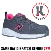 New Balance Industrial Logic - Safety Women' s Work Shoes Grey/Pink - D Fitting