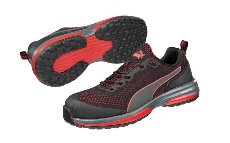 Puma SPEED RED/BLACK 644497 - Light Weight Safety Work Jogger / Shoes