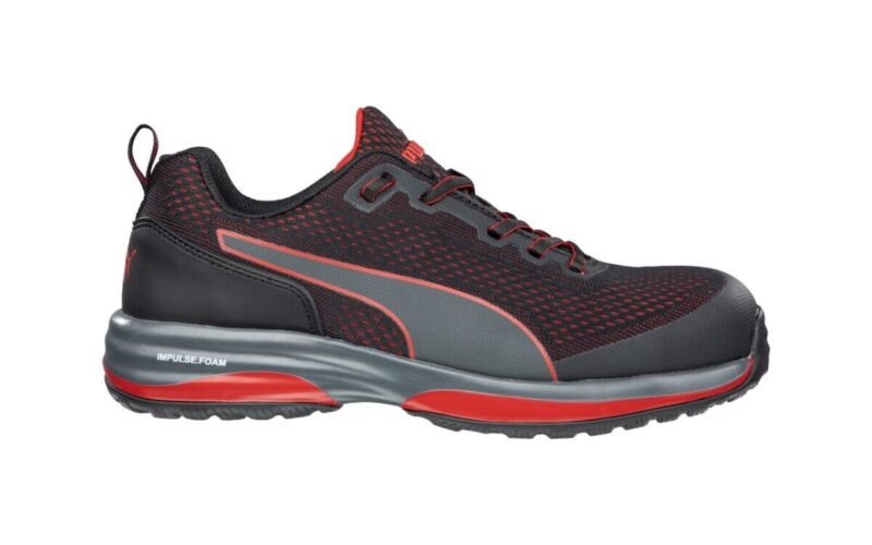 Puma SPEED RED/BLACK 644497 - Light Weight Safety Work Jogger / Shoes