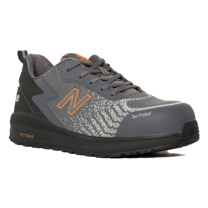 New Balance Speedware Orange Grey Composite Toe Safety Work Shoe 2E Wide Fitting