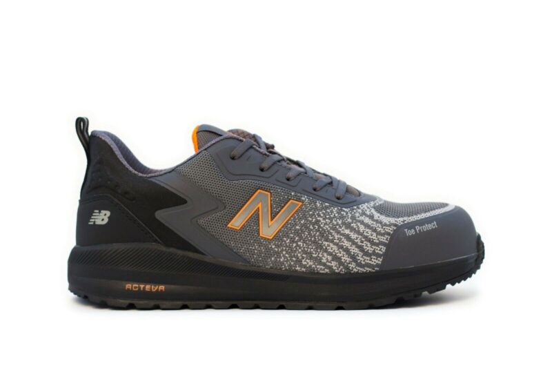 New Balance Speedware Orange Grey Composite Toe Safety Work Shoe 2E Wide Fitting