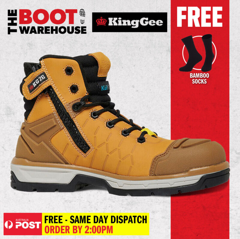 KingGee K27115 QUANTUM Wheat, Composite Safety Toe Cap LIGHTWEIGHT King Gee NEW