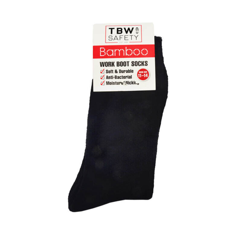 TBW Bamboo Work Boot Socks. Safety, Leather, Soft Toe & Steel Cap Workboots Sox